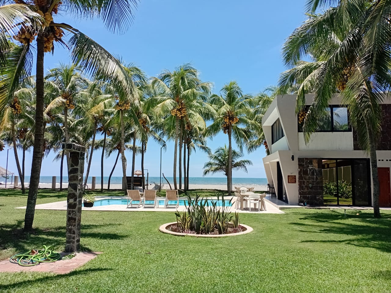 Outside View at House of Grace beachfront property
